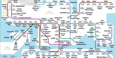 Метро Хонг конга на мапи