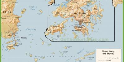 Политичка карта хонг Конгу