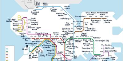 Карта метро у хонг Конгу