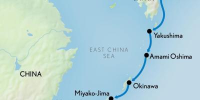 Карта Хонг конг и Јапан