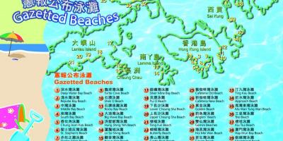 Карта Хонг конга плаже