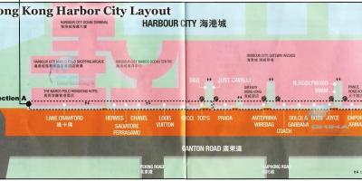 Карта луке града хонг Конгу