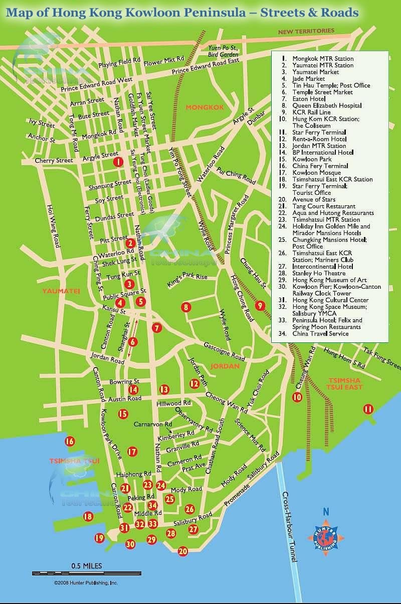 карта Натан пута, Хонг конг