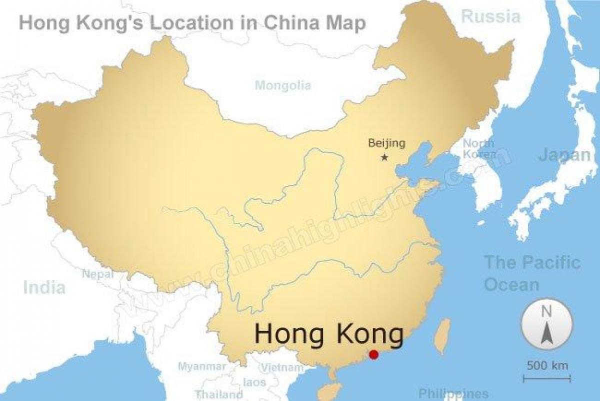 карта Кине и Хонг конга