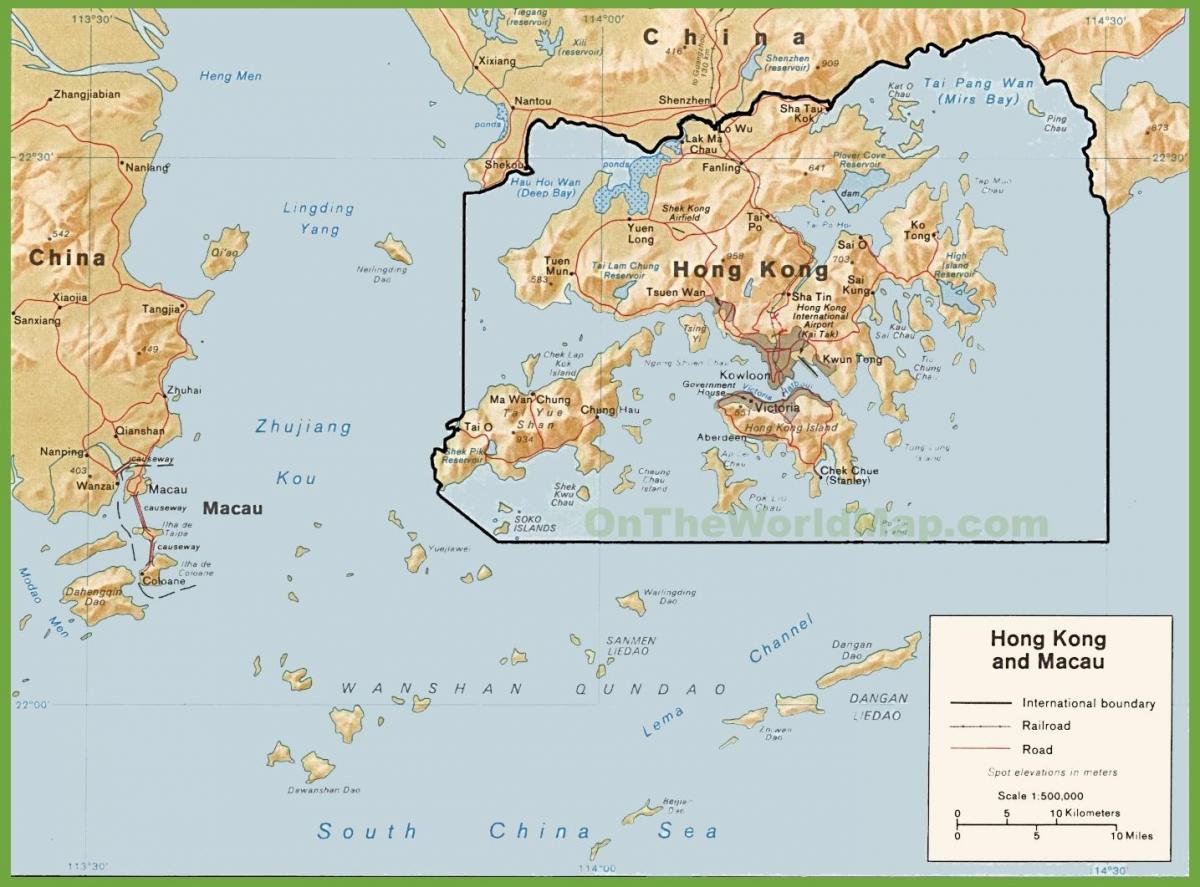 политичка карта хонг Конгу