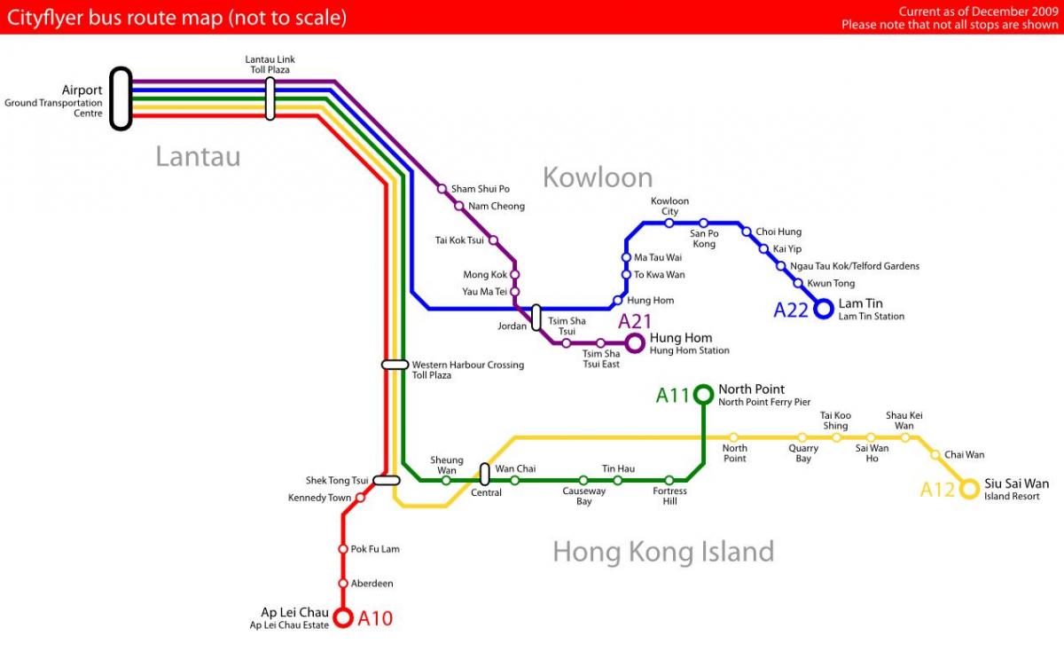 Хонг конг карта аутобуских линија