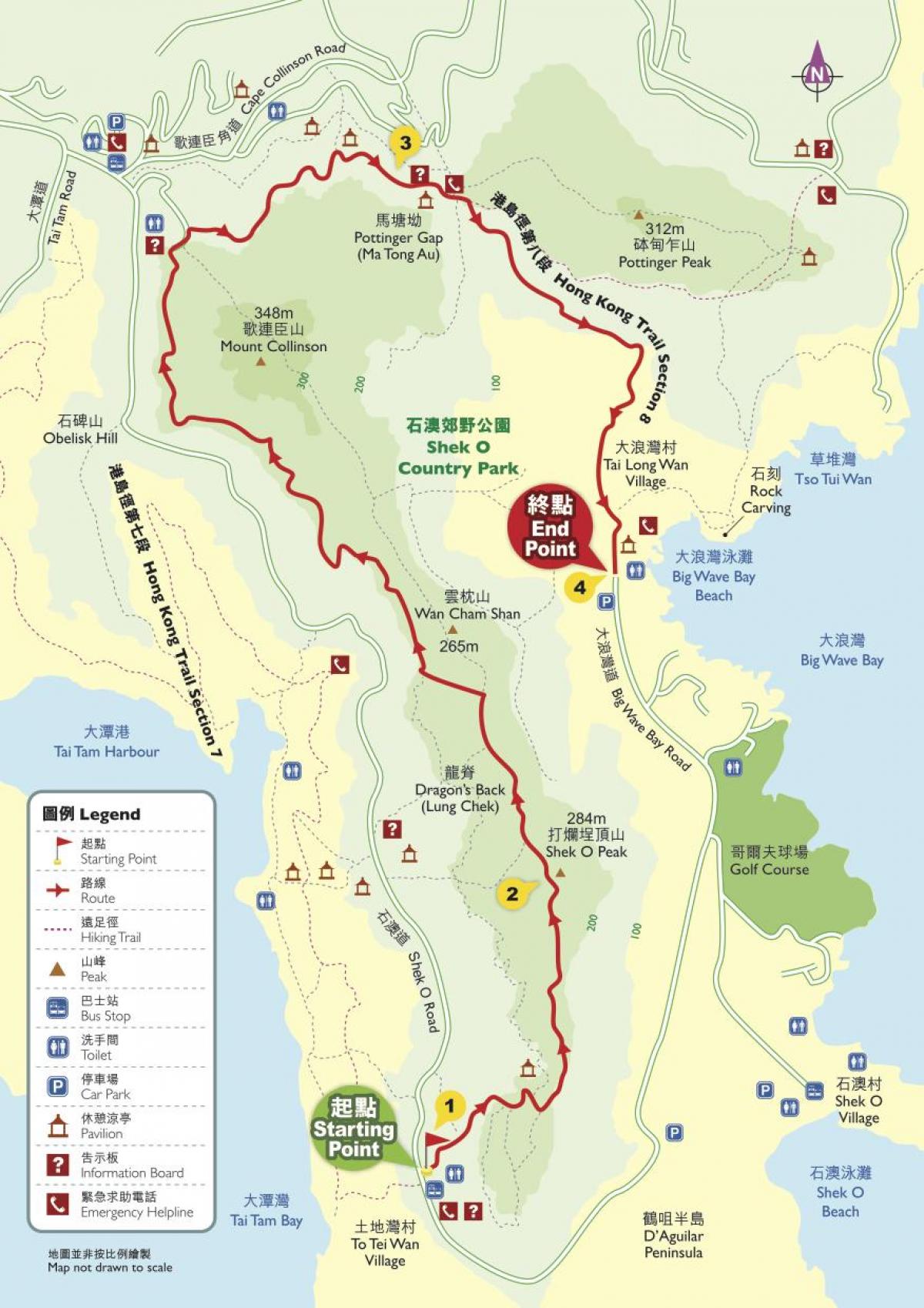 туристичке мапе Хонг конг
