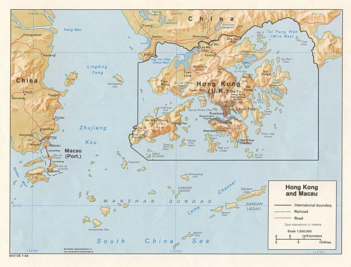 карта у хонг Конгу и Макау