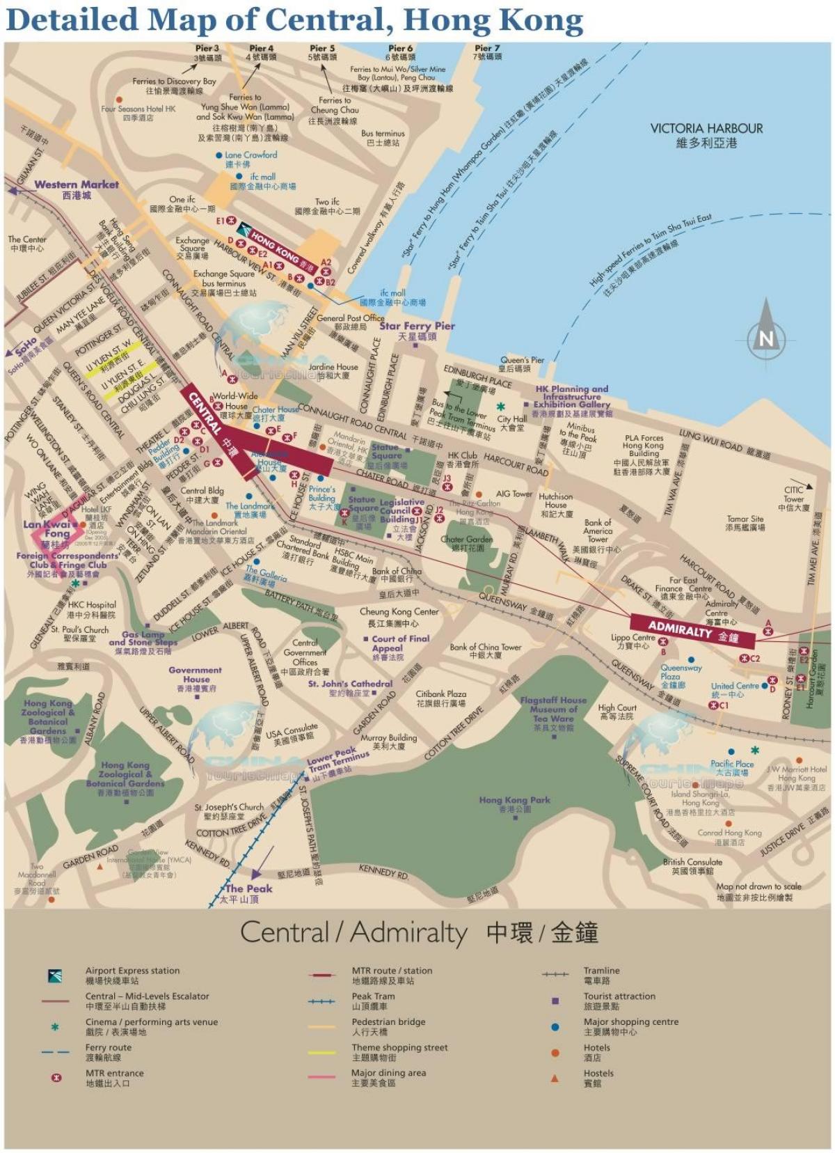 Центру Хонг конга мапи