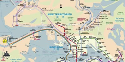 Карта Хонг конга на енглеском језику